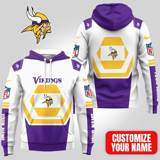 LIMITED EDITION - NEW CUSTOMIZED NFL05 MVK MINNESOTA VIKINGS UNISEX T-SHIRT, POLO, HOODIE & JACKETS