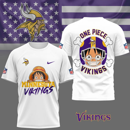 LIMITED EDITION - NEW CUSTOMIZED NFL05 MVK MINNESOTA VIKINGS ONE PIECE FAN 3D SHIRT
