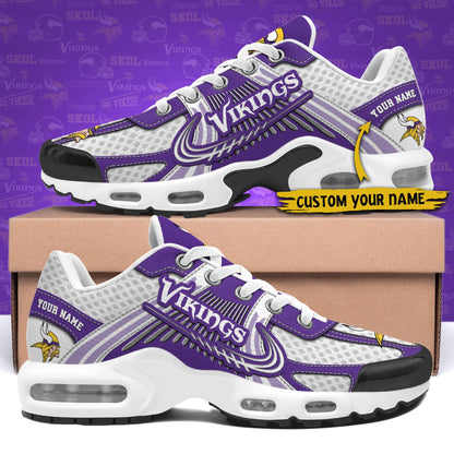 LIMITED EDITION - NEW CUSTOMIZED NFL05 MVK MINNESOTA VIKINGS UNISEX AIR MAX PLUS SNEAKERS