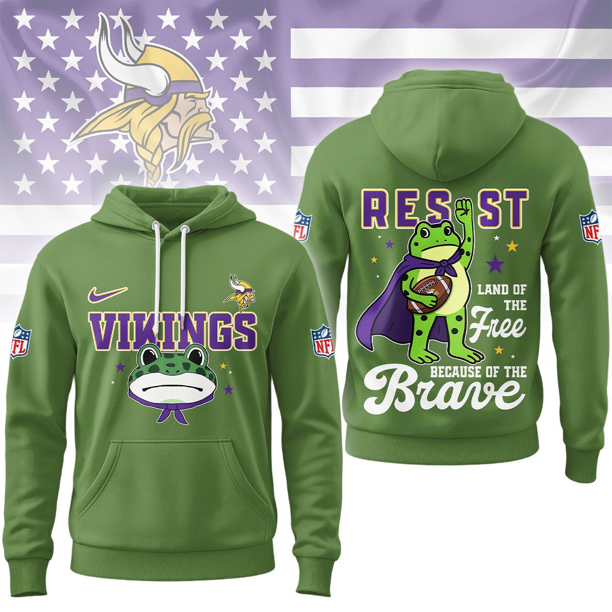 LIMITED EDITION - NEW CUSTOMIZED NFL05 MVK MINNESOTA VIKINGS HOME MIX AWAY T-SHIRT, POLO, HOODIE & JACKETS
