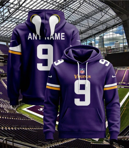 LIMITED EDITION - NEW CUSTOMIZED NFL05 MVK MINNESOTA VIKINGS T-SHIRT, POLO, HOODIE & JACKETS