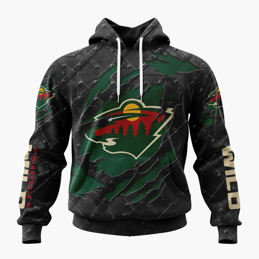 LIMITED EDITION - NEW CUSTOMIZED NHL13 MNW MINNESOTA WILD UNISEX T-SHIRT, POLO, HOODIE & JACKETS