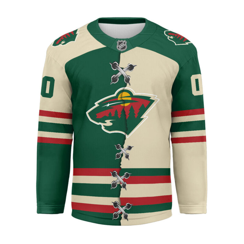 LIMITED EDITION - NEW CUSTOMIZED NHL13 MN WILD UNISEX HOCKEY JERSEY