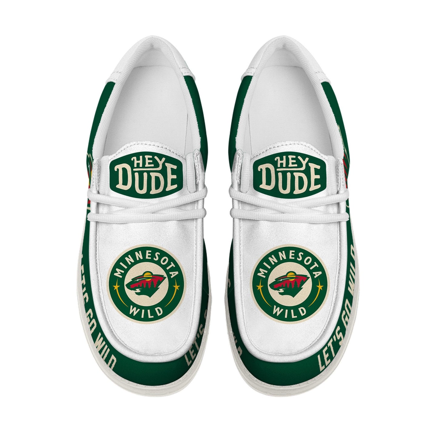 LIMITED EDITION - NEW CUSTOMIZED NHL13 MNW MINNESOTA WILD LOAFER SHOES