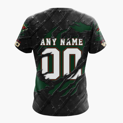 LIMITED EDITION - NEW CUSTOMIZED NHL13 MNW MINNESOTA WILD UNISEX T-SHIRT, POLO, HOODIE & JACKETS