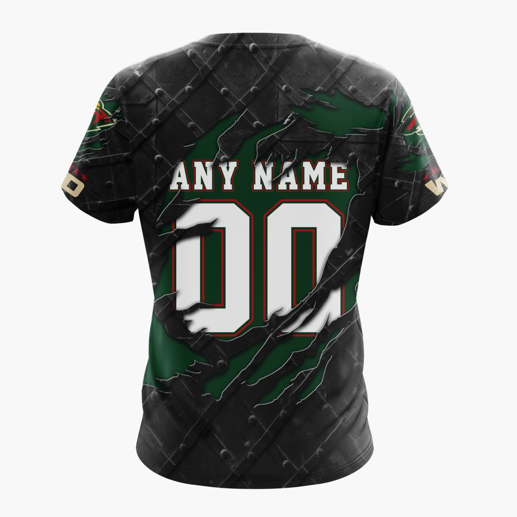 LIMITED EDITION - NEW CUSTOMIZED NHL13 MNW MINNESOTA WILD UNISEX T-SHIRT, POLO, HOODIE & JACKETS
