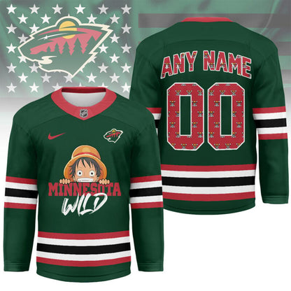 LIMITED EDITION - NEW CUSTOMIZED NHL13 MN WILD UNISEX HOCKEY JERSEY