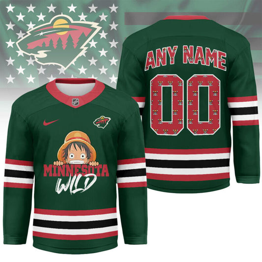 LIMITED EDITION - NEW CUSTOMIZED NHL13 MN WILD UNISEX HOCKEY JERSEY