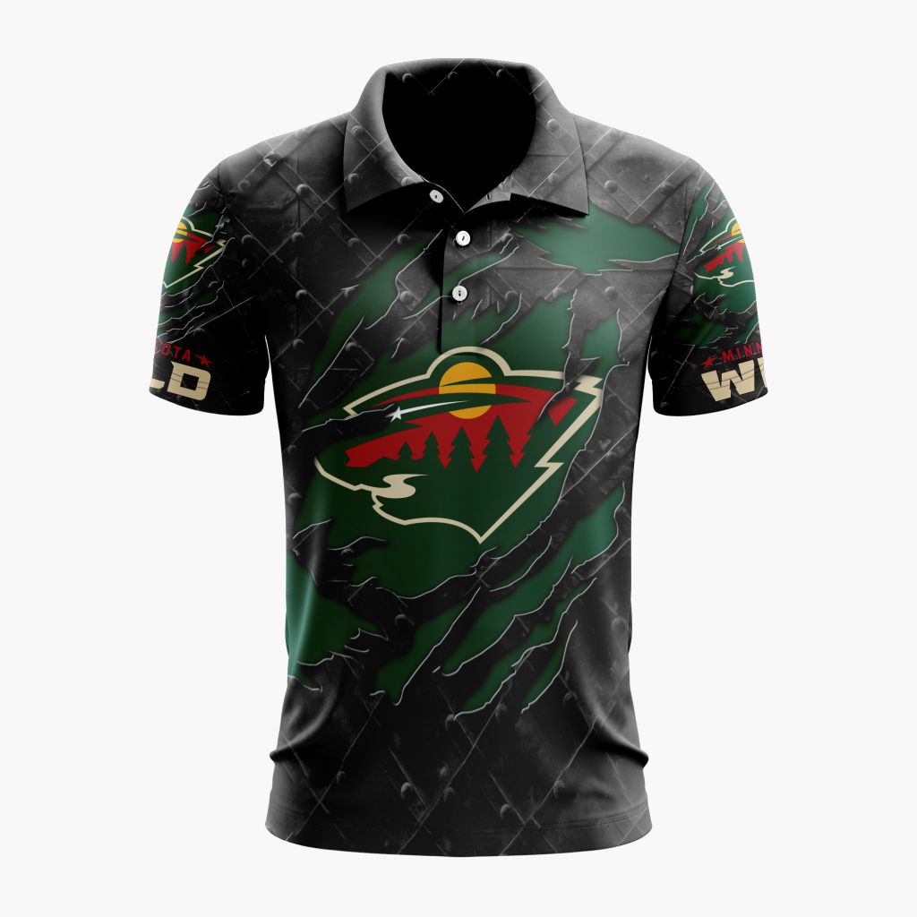 LIMITED EDITION - NEW CUSTOMIZED NHL13 MNW MINNESOTA WILD UNISEX T-SHIRT, POLO, HOODIE & JACKETS