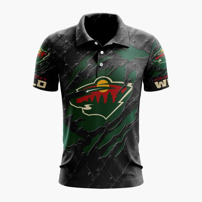 LIMITED EDITION - NEW CUSTOMIZED NHL13 MNW MINNESOTA WILD UNISEX T-SHIRT, POLO, HOODIE & JACKETS