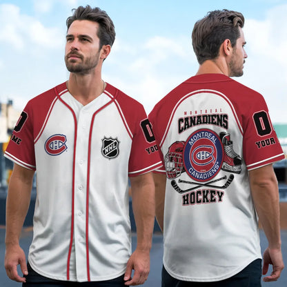 LIMITED EDITION - NEW CUSTOMIZED NHL11 MCD MONTREAL CANADIENS BASEBALL JERSEY