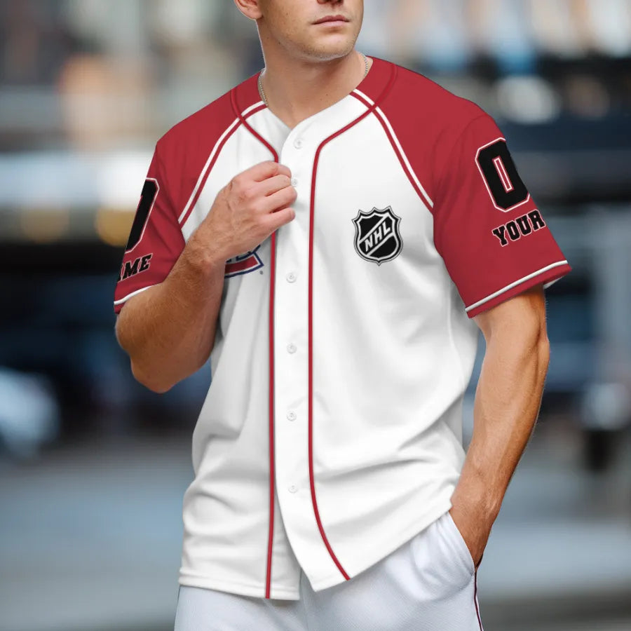 LIMITED EDITION - NEW CUSTOMIZED NHL11 MT CANADIENS BASEBALL JERSEY