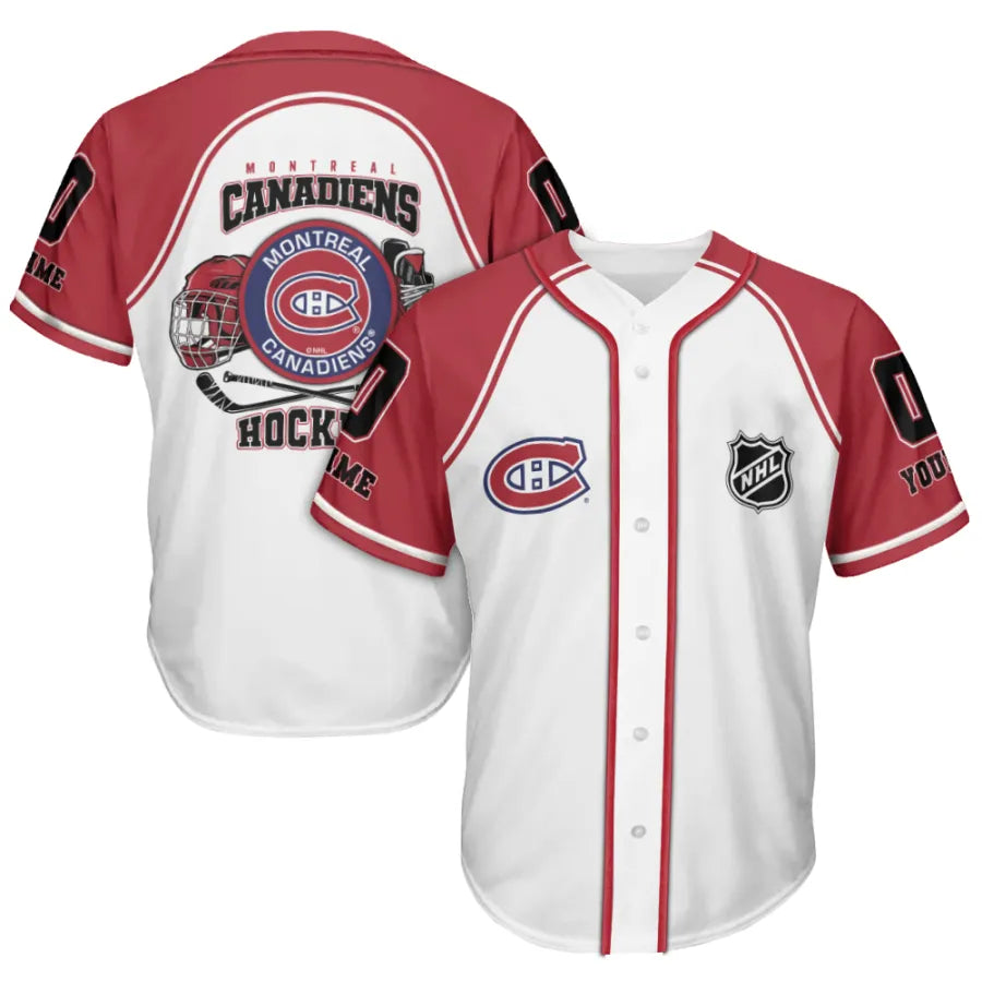LIMITED EDITION - NEW CUSTOMIZED NHL11 MCD MONTREAL CANADIENS BASEBALL JERSEY