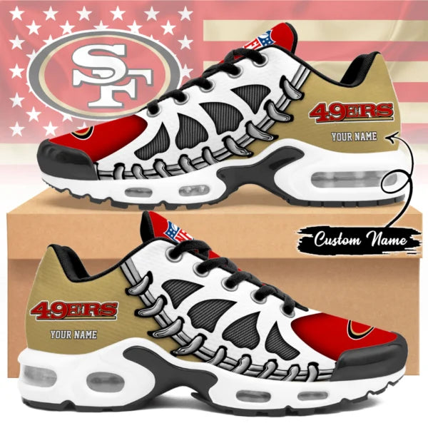 LIMITED EDITION - NEW CUSTOMIZED NFL11 SF49 SAN FRANCISCO 49ERS UNISEX AIR MAX PLUS SNEAKERS