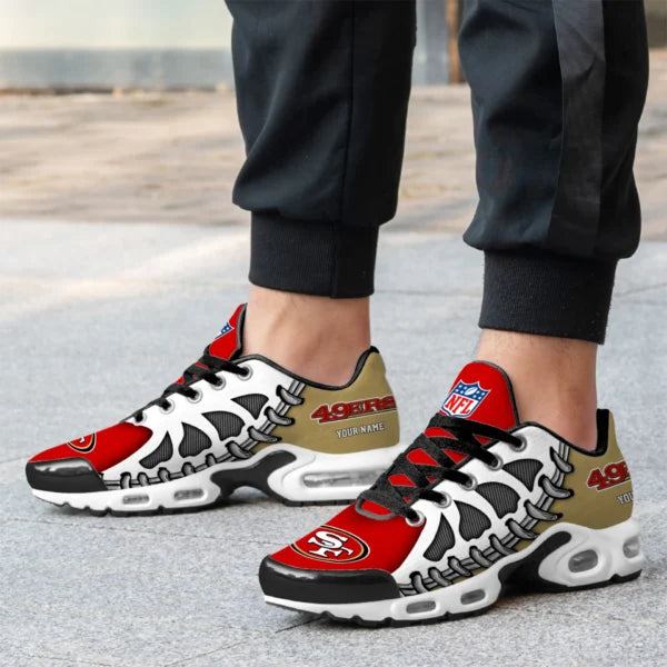 LIMITED EDITION - NEW CUSTOMIZED NFL11 SF49 SAN FRANCISCO 49ERS UNISEX AIR MAX PLUS SNEAKERS