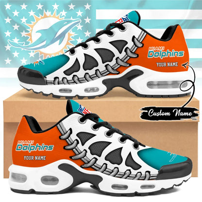 LIMITED EDITION - NEW CUSTOMIZED NFL19 MDP MIAMI DOLPHINS UNISEX AIR MAX PLUS SNEAKERS