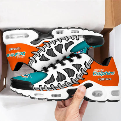 LIMITED EDITION - NEW CUSTOMIZED NFL19 MDP MIAMI DOLPHINS UNISEX AIR MAX PLUS SNEAKERS