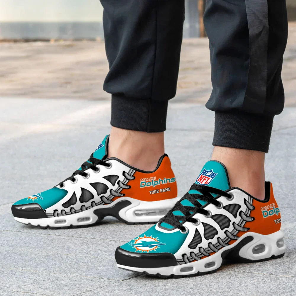 LIMITED EDITION - NEW CUSTOMIZED NFL19 MDP MIAMI DOLPHINS UNISEX AIR MAX PLUS SNEAKERS