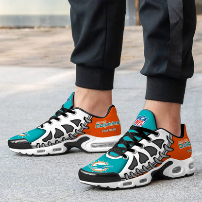 LIMITED EDITION - NEW CUSTOMIZED NFL19 MDP MIAMI DOLPHINS UNISEX AIR MAX PLUS SNEAKERS