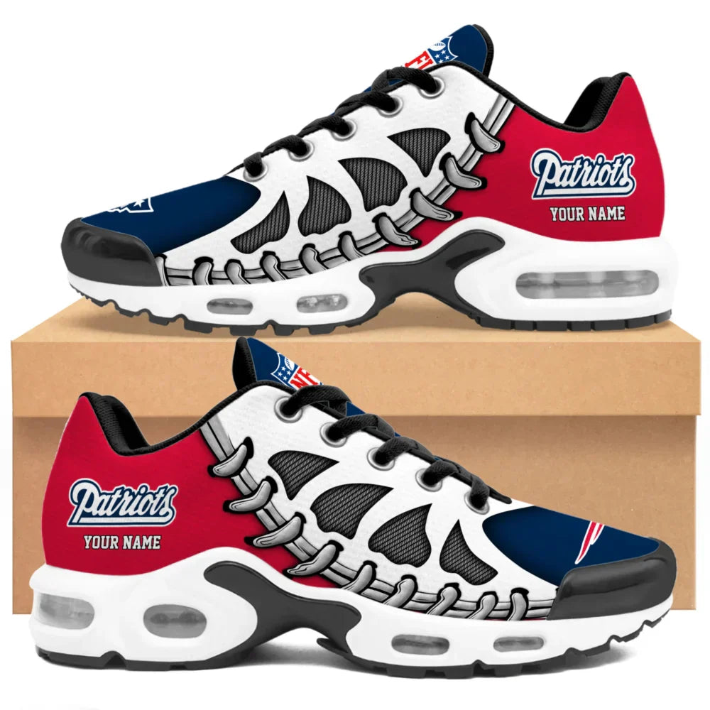 LIMITED EDITION - NEW CUSTOMIZED NFL27 NEP NEW ENGLAND PATRIOTS UNISEX AIR MAX PLUS SNEAKERS