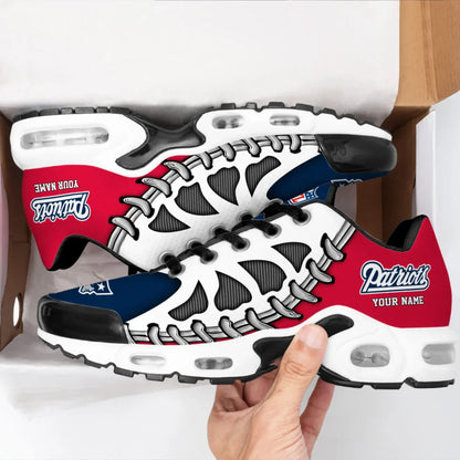 LIMITED EDITION - NEW CUSTOMIZED NFL27 NEP NEW ENGLAND PATRIOTS UNISEX AIR MAX PLUS SNEAKERS