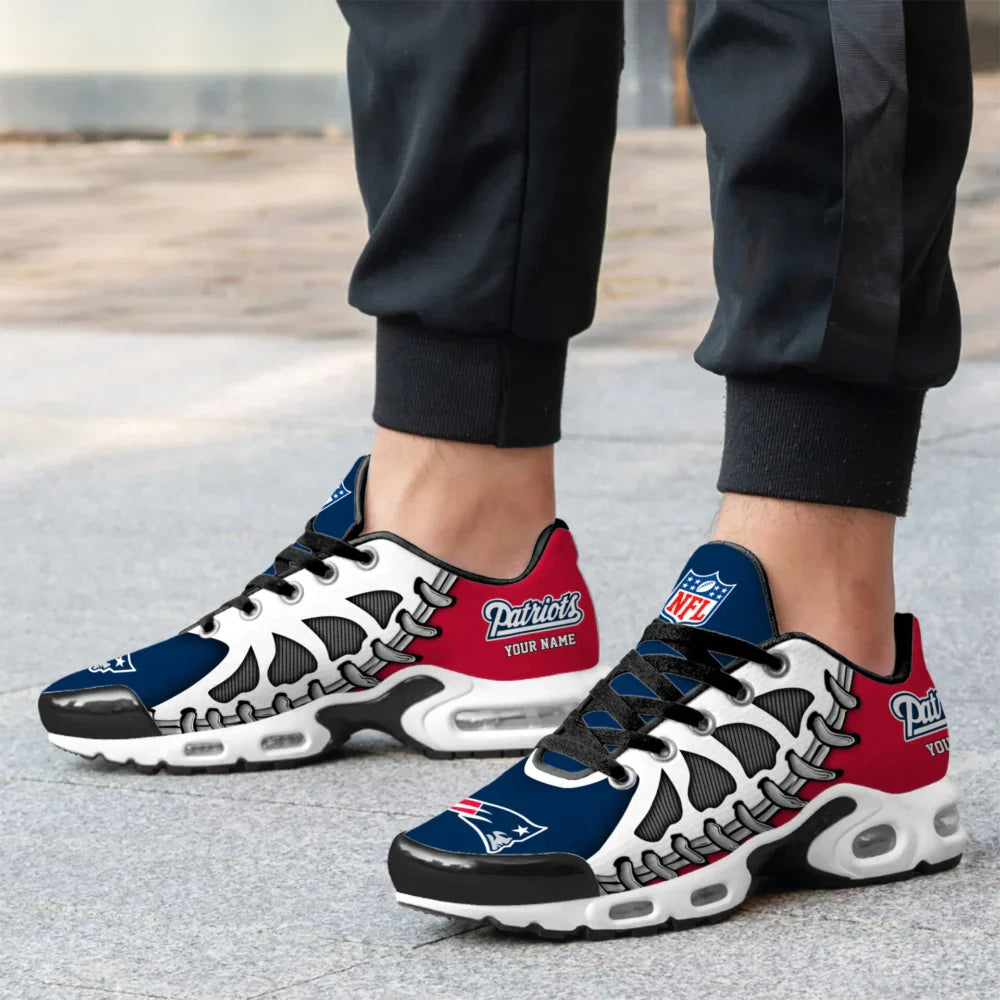 LIMITED EDITION - NEW CUSTOMIZED NFL27 NEP NEW ENGLAND PATRIOTS UNISEX AIR MAX PLUS SNEAKERS