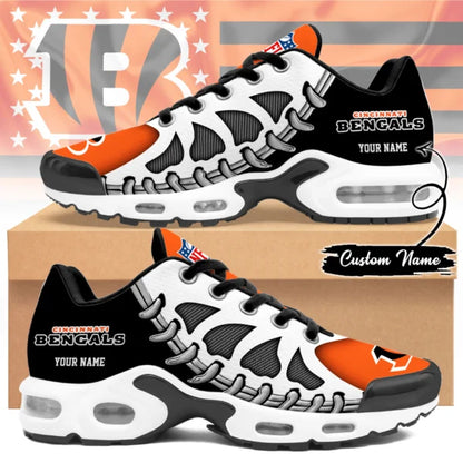 LIMITED EDITION - NEW CUSTOMIZED NFL16 CCB CINCINNATI BENGALS UNISEX AIR MAX PLUS SNEAKERS