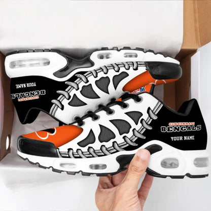LIMITED EDITION - NEW CUSTOMIZED NFL16 CCB CINCINNATI BENGALS UNISEX AIR MAX PLUS SNEAKERS