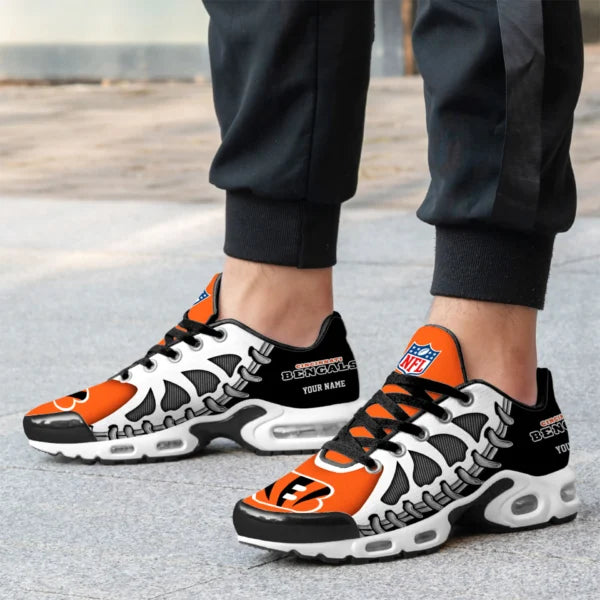 LIMITED EDITION - NEW CUSTOMIZED NFL16 CCB CINCINNATI BENGALS UNISEX AIR MAX PLUS SNEAKERS
