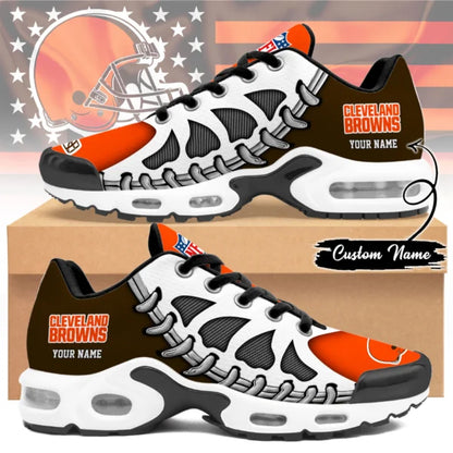 LIMITED EDITION - NEW CUSTOMIZED NFL29 CLB CLEVELAND BROWNS UNISEX AIR MAX PLUS SNEAKERS
