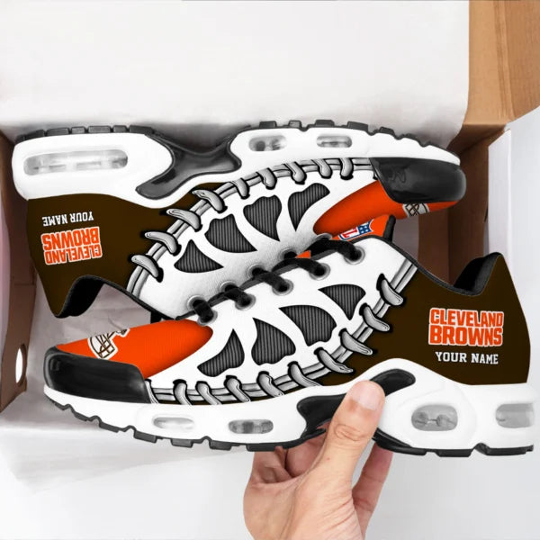 LIMITED EDITION - NEW CUSTOMIZED NFL29 CLB CLEVELAND BROWNS UNISEX AIR MAX PLUS SNEAKERS
