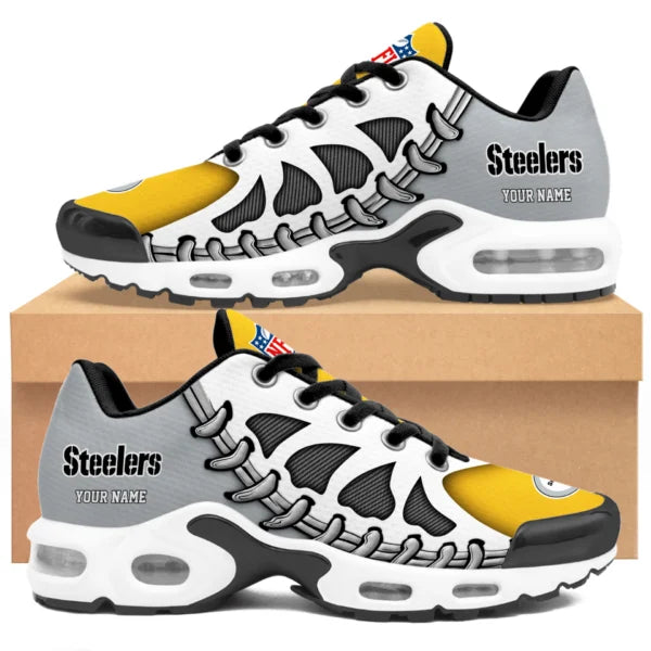 LIMITED EDITION - NEW CUSTOMIZED NFL14 PSB PITTSBURGH STEELERS UNISEX AIR MAX PLUS SNEAKERS