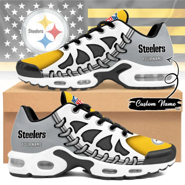 LIMITED EDITION - NEW CUSTOMIZED NFL14 PSB PITTSBURGH STEELERS UNISEX AIR MAX PLUS SNEAKERS