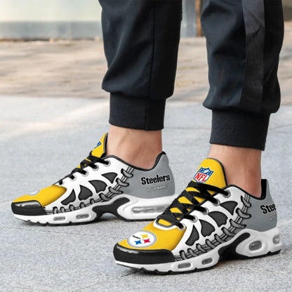 LIMITED EDITION - NEW CUSTOMIZED NFL14 PSB PITTSBURGH STEELERS UNISEX AIR MAX PLUS SNEAKERS