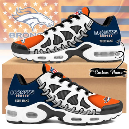 LIMITED EDITION - NEW CUSTOMIZED NFL13 DVB DENVER BRONCOS UNISEX AIR MAX PLUS SNEAKERS