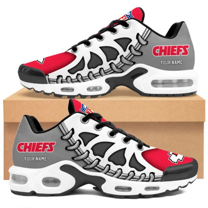 LIMITED EDITION - NEW CUSTOMIZED NFL01 KCC KANSAS CITY CHIEFS UNISEX AIR MAX PLUS SNEAKERS
