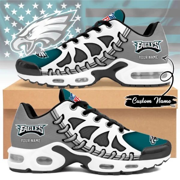 LIMITED EDITION - NEW CUSTOMIZED NFL02 PPE PHILADELPHIA EAGLES UNISEX AIR MAX PLUS SNEAKERS