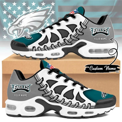 LIMITED EDITION - NEW CUSTOMIZED NFL02 PPE PHILADELPHIA EAGLES UNISEX AIR MAX PLUS SNEAKERS