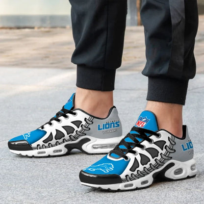 LIMITED EDITION - NEW CUSTOMIZED NFL04 DTL DETROIT LIONS UNISEX AIR MAX PLUS SNEAKERS