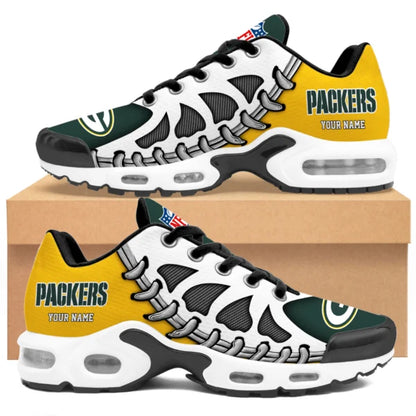 LIMITED EDITION - NEW CUSTOMIZED NFL08 GBP GREEN BAY PACKERS UNISEX AIR MAX PLUS SNEAKERS