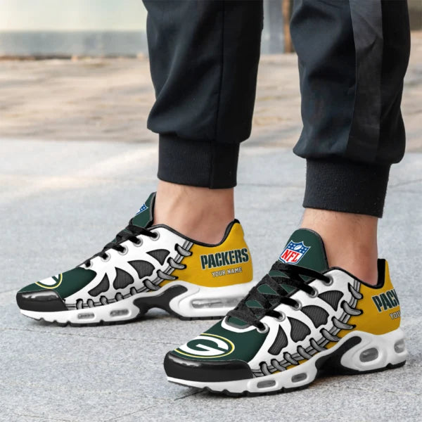 LIMITED EDITION - NEW CUSTOMIZED NFL08 GBP GREEN BAY PACKERS UNISEX AIR MAX PLUS SNEAKERS