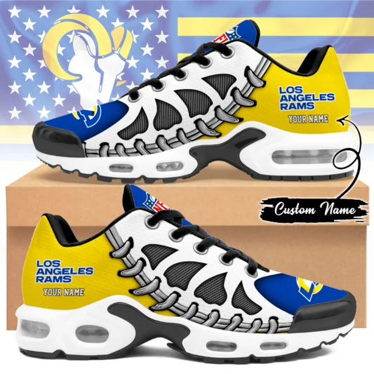 LIMITED EDITION - NEW CUSTOMIZED NFL22 LAR LOS ANGELES RAMS UNISEX AIR MAX PLUS SNEAKERS