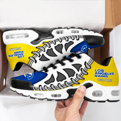 LIMITED EDITION - NEW CUSTOMIZED NFL22 LAR LOS ANGELES RAMS UNISEX AIR MAX PLUS SNEAKERS