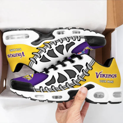 LIMITED EDITION - NEW CUSTOMIZED NFL05 MVK MINNESOTA VIKINGS UNISEX AIR MAX PLUS SNEAKERS