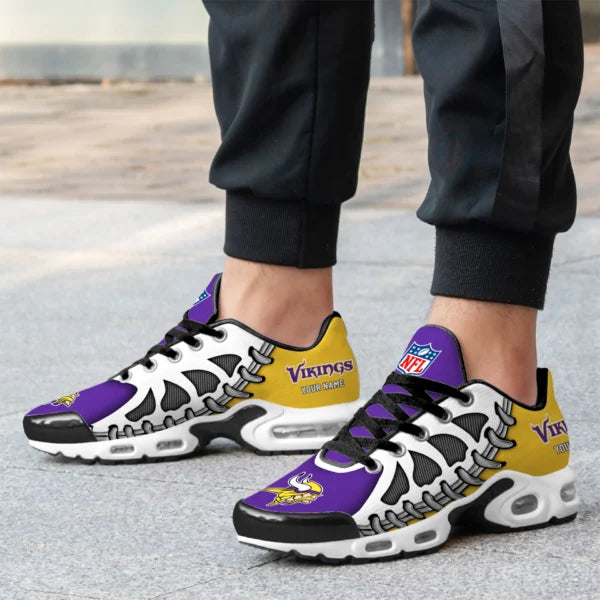 LIMITED EDITION - NEW CUSTOMIZED NFL05 MVK MINNESOTA VIKINGS UNISEX AIR MAX PLUS SNEAKERS