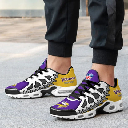 LIMITED EDITION - NEW CUSTOMIZED NFL05 MVK MINNESOTA VIKINGS UNISEX AIR MAX PLUS SNEAKERS