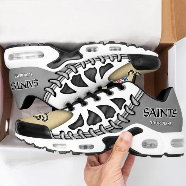 LIMITED EDITION - NEW CUSTOMIZED NFL24 NOS NEW ORLEANS SAINTS UNISEX AIR MAX PLUS SNEAKERS