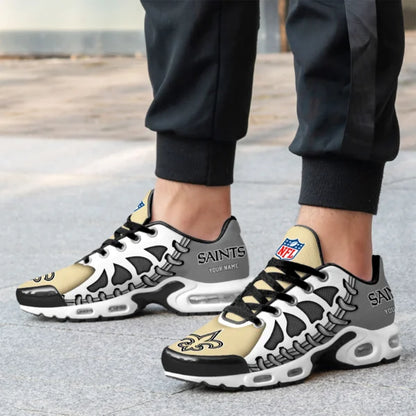 LIMITED EDITION - NEW CUSTOMIZED NFL24 NOS NEW ORLEANS SAINTS UNISEX AIR MAX PLUS SNEAKERS