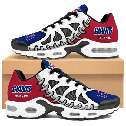 LIMITED EDITION - NEW CUSTOMIZED NFL32 NYG NEW YORK GIANTS UNISEX AIR MAX PLUS SNEAKERS