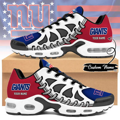 LIMITED EDITION - NEW CUSTOMIZED NFL32 NYG NEW YORK GIANTS UNISEX AIR MAX PLUS SNEAKERS